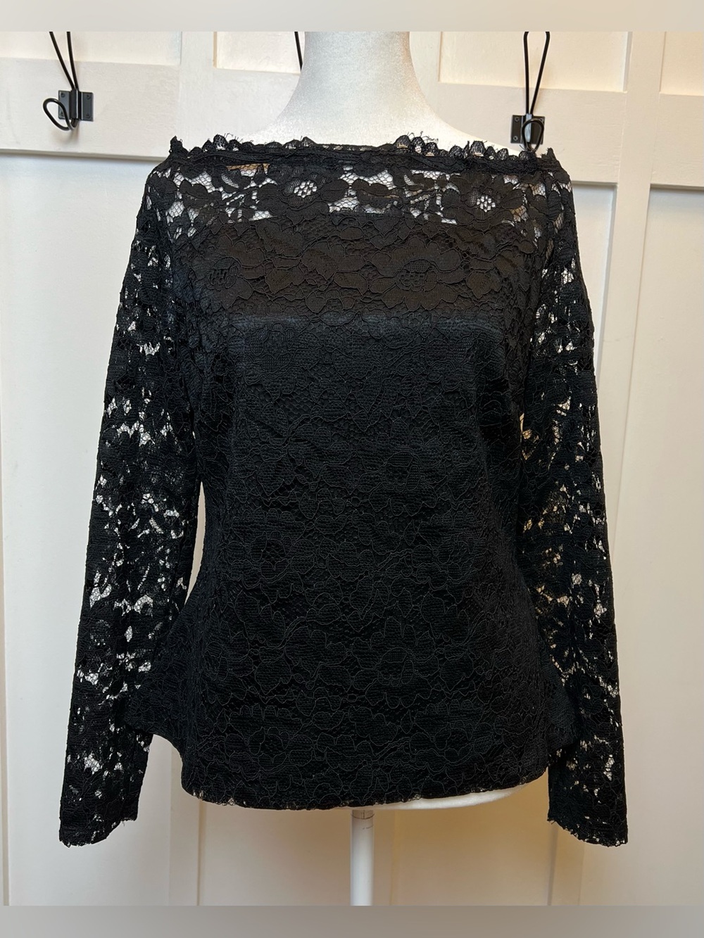 NWT Next UK 14 US Sze 10 Lace Boat Neck Off Shoulder Top Blouse Whimsigoth Fairy